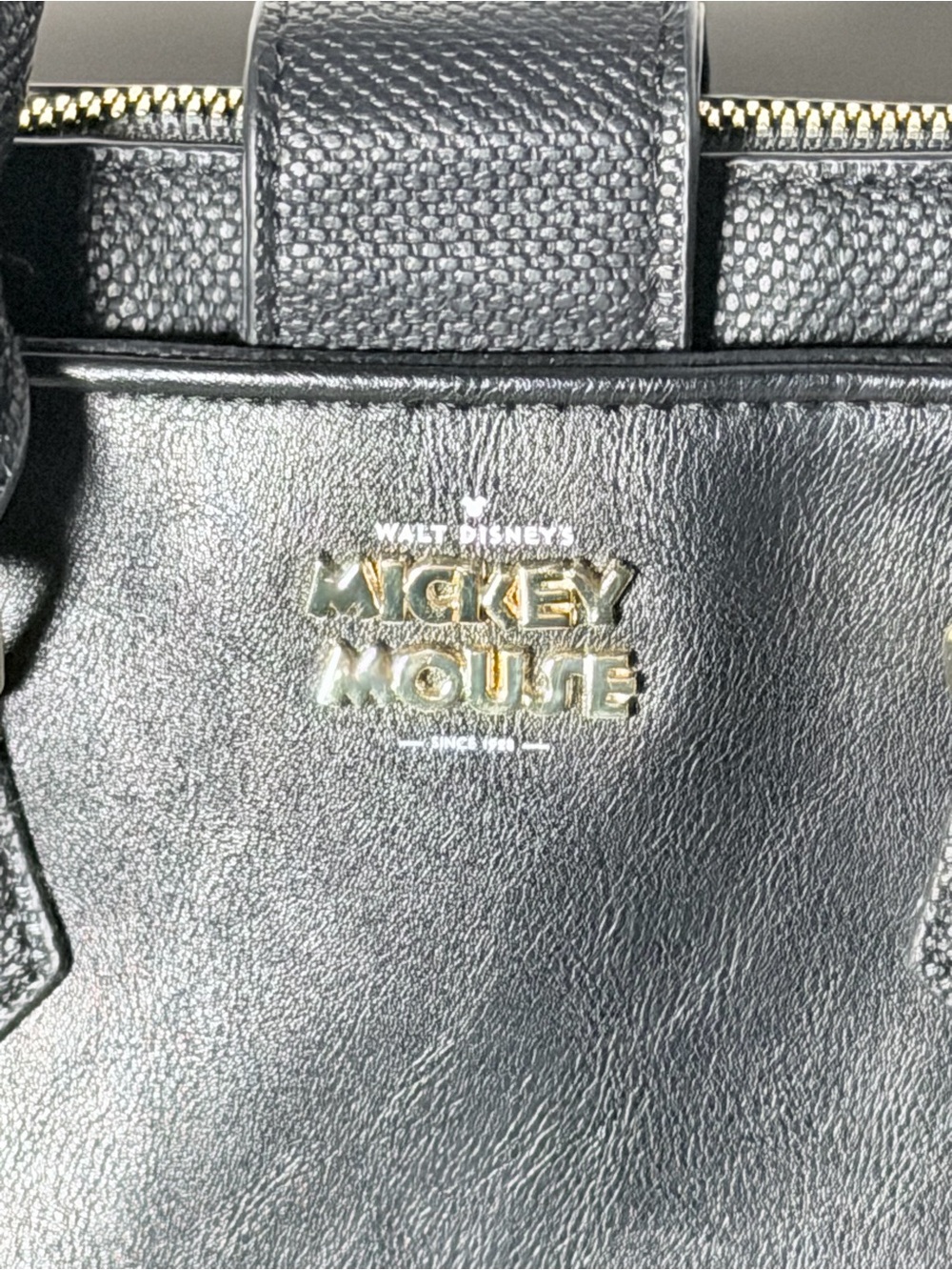 Disney Black Faux-Leather Mickey Tote and Wallet Set with White Accents - Picture 10 of 14